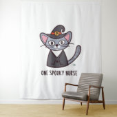 Ein Spooky-Kinderkrippe - Felinische Festlichkeite Wandteppich (Beispiel)