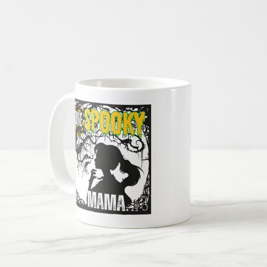 Ein Spooky Mama.b Kaffeetasse (Vorderseite Links)