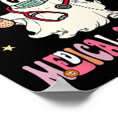 Ein Spooky medizinischer Assistent Ghost Halloween Poster (Ecke)