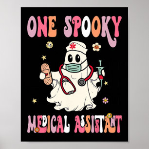 Ein Spooky medizinischer Assistent Ghost Halloween Poster