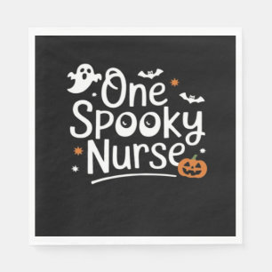 Ein Spooky Nurse Funny Ghost Nurse Halloween Essen Serviette
