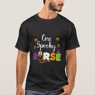 Ein Spooky Nurse Pumpkin Stethoscope Halloween Nur T-Shirt
