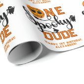 Ein Spooky Typ Basketball Boys Krasser Kindergebur Geschenkpapier (Rolleneckpunkt)