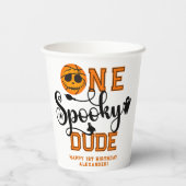 Ein Spooky Typ Basketball Boys Krasser Kindergebur Pappbecher (Rückseite)