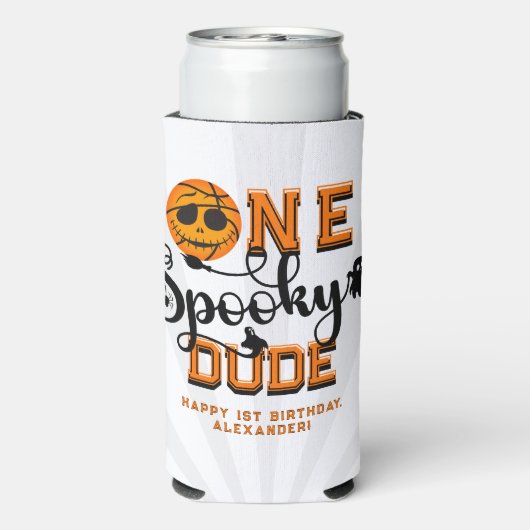 Ein Spooky Typ Basketball Boys Krasser Kindergebur Selters Dosenkühler (Seltzer Rückseite)
