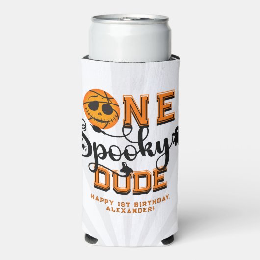 Ein Spooky Typ Basketball Boys Krasser Kindergebur Selters Dosenkühler (Seltzer Vorderseite)