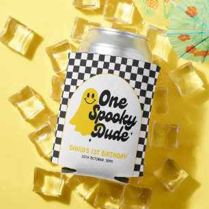 Ein Spooky Typ Groovy Halloween erster Geburtstag Dosenkühler