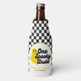 Ein Spooky Typ Groovy Halloween erster Geburtstag Flaschenkühler