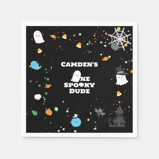 Ein Spooky-Typ Papier Napkins Serviette (Vorderseite)