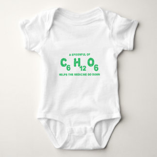 Ein Spoonful C6H12O6 hilft der Medizin, unten zu Baby Strampler