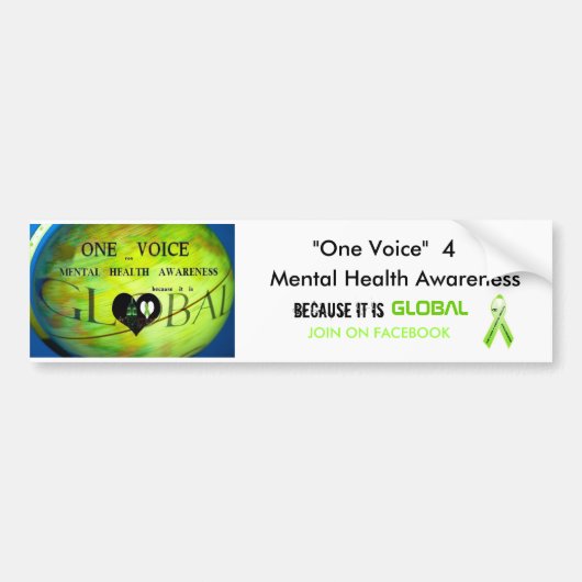 "Ein Sprach… Autoaufkleber (Vorne)