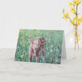 Ein Spring Baby Cala Original Art Jeder Anlass Karte (Gelbe Blume)