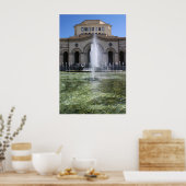 Ein Springbrunnen in Jerewan Poster (Küche)