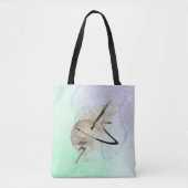 Ein Sprinkle Gold Print Tasche Schultertasche (Vorderseite)