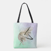 Ein Sprinkle Gold Print Tasche Schultertasche (Rückseite)