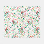 Ein Sprinkle Weihnachts-Cheer-Muster Fleecedecke (Vorderseite (Horizontal))