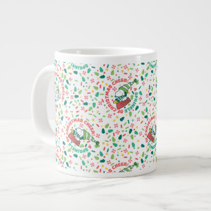 Ein Sprinkle Weihnachts-Cheer-Muster Jumbo-Tasse