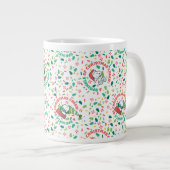 Ein Sprinkle Weihnachts-Cheer-Muster Jumbo-Tasse (Vorderseite Rechts)
