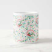 Ein Sprinkle Weihnachts-Cheer-Muster Jumbo-Tasse (Vorderseite)