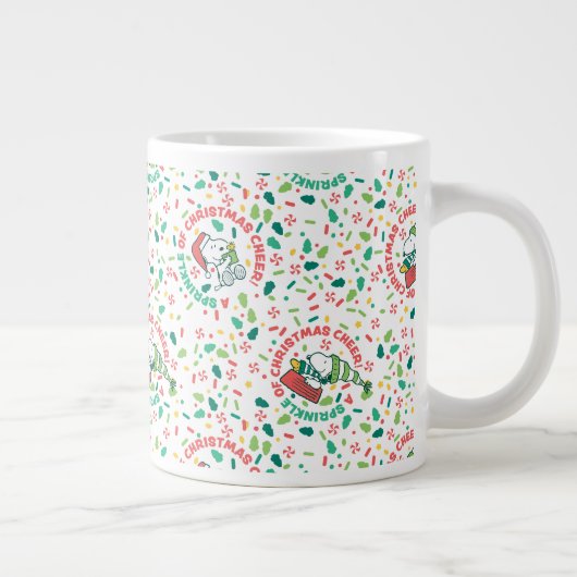 Ein Sprinkle Weihnachts-Cheer-Muster Jumbo-Tasse (Rechts)