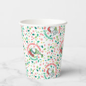 Ein Sprinkle Weihnachts-Cheer-Muster Pappbecher (Rückseite)