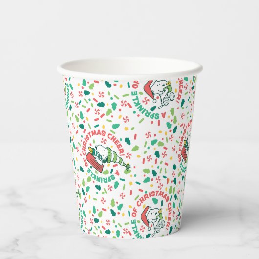 Ein Sprinkle Weihnachts-Cheer-Muster Pappbecher (Rückseite)