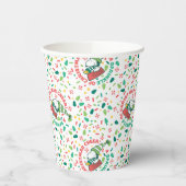 Ein Sprinkle Weihnachts-Cheer-Muster Pappbecher (Links)