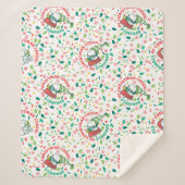 Ein Sprinkle Weihnachts-Cheer-Muster Sherpadecke (Vorderseite)