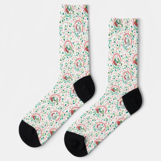 Ein Sprinkle Weihnachts-Cheer-Muster Socken (Linkes Detail)