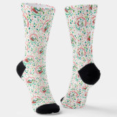 Ein Sprinkle Weihnachts-Cheer-Muster Socken (Gewinkelt)