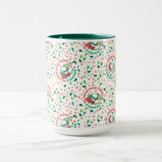 Ein Sprinkle Weihnachts-Cheer-Muster Tasse (Zentrum)