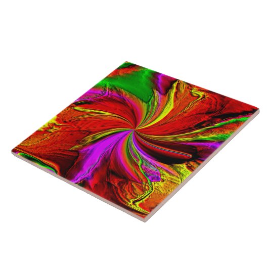 Ein Spritzen der Farbe Fliese (Seite)