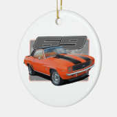 Ein Spritzen von orange Camaro Keramik Ornament (Links)