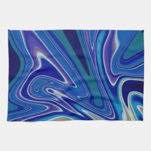 Ein Spritzer Blau Geschirrtuch