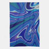 Ein Spritzer Blau Geschirrtuch (Vertikal)