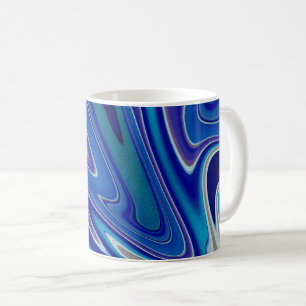 Ein Spritzer Blau Kaffeetasse