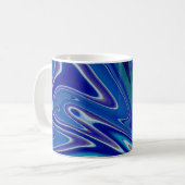Ein Spritzer Blau Kaffeetasse (Vorderseite Links)