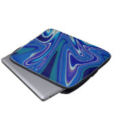 Ein Spritzer Blau Laptopschutzhülle (Vorne Knopf)