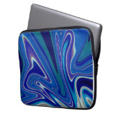 Ein Spritzer Blau Laptopschutzhülle (Vorderseite Links)