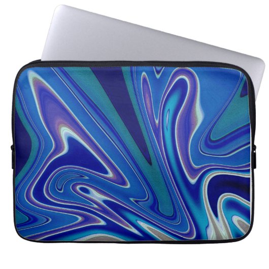 Ein Spritzer Blau Laptopschutzhülle (Vorderseite)
