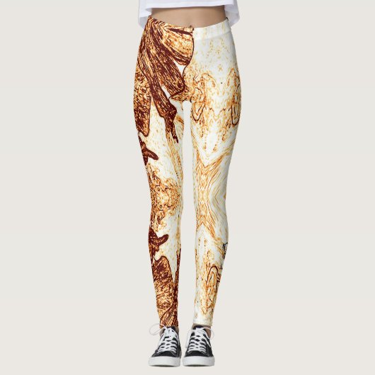 Ein Spritzer Orange Leggings (Vorderseite)