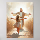 Ein Sprung des Glaubens, Christliche Kunst, Jesus Poster (Vorne)