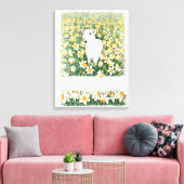 Ein Sprung in den Schritt Leinwanddruck (Insitu (Wohnzimmer))