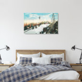 Ein Sprung in ein Skiturnier Leinwanddruck (Insitu (Schlafzimmer))