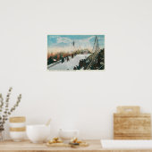 Ein Sprung in ein Skiturnier Poster (Küche)