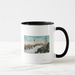 Ein Sprung in ein Skiturnier Tasse