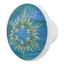 Ein Sprung von Federn Keramik Knob / Rumpf Keramikknauf