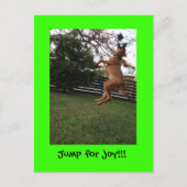 Ein Sprung zur Freude! Postkarte (Vorderseite)