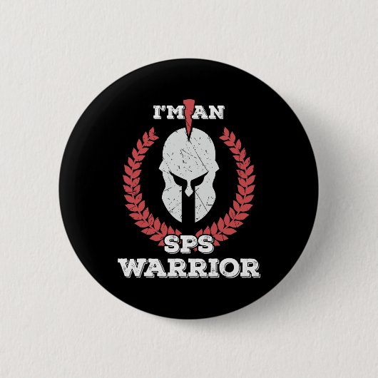 Ein Sps Warrior Stiff Person Syndrome Awareness Button (Vorderseite)