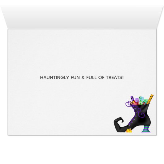 Ein Spuk Halloween-Individuelle Name (Innenansicht Horizontal (Unten))